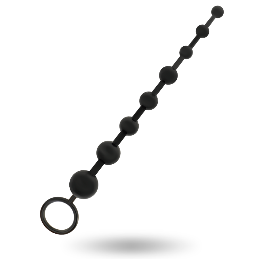 JUGUETES ADICTOS - BOLAS ANALES NEGRAS DE 29 CM
