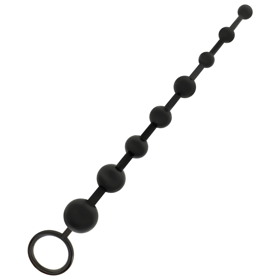 JUGUETES ADICTOS - BOLAS ANALES NEGRAS DE 29 CM
