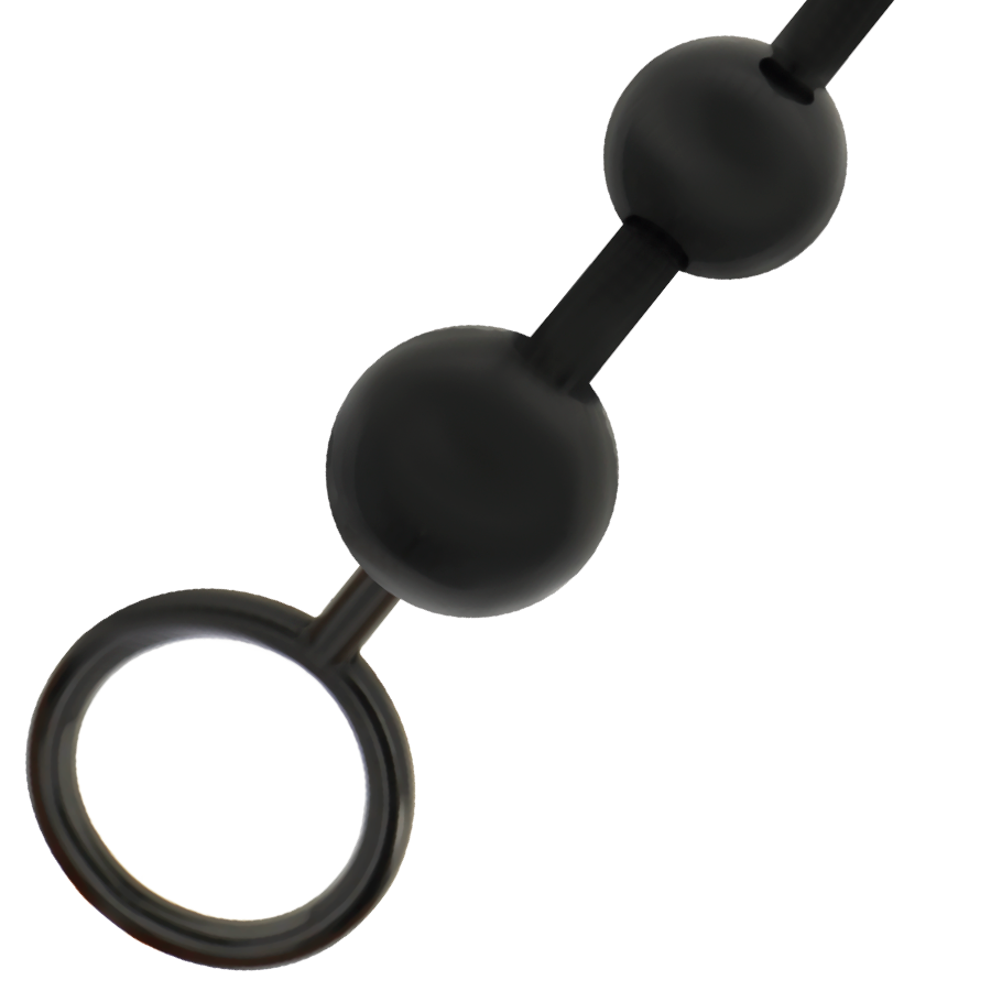 JUGUETES ADICTOS - BOLAS ANALES NEGRAS DE 29 CM