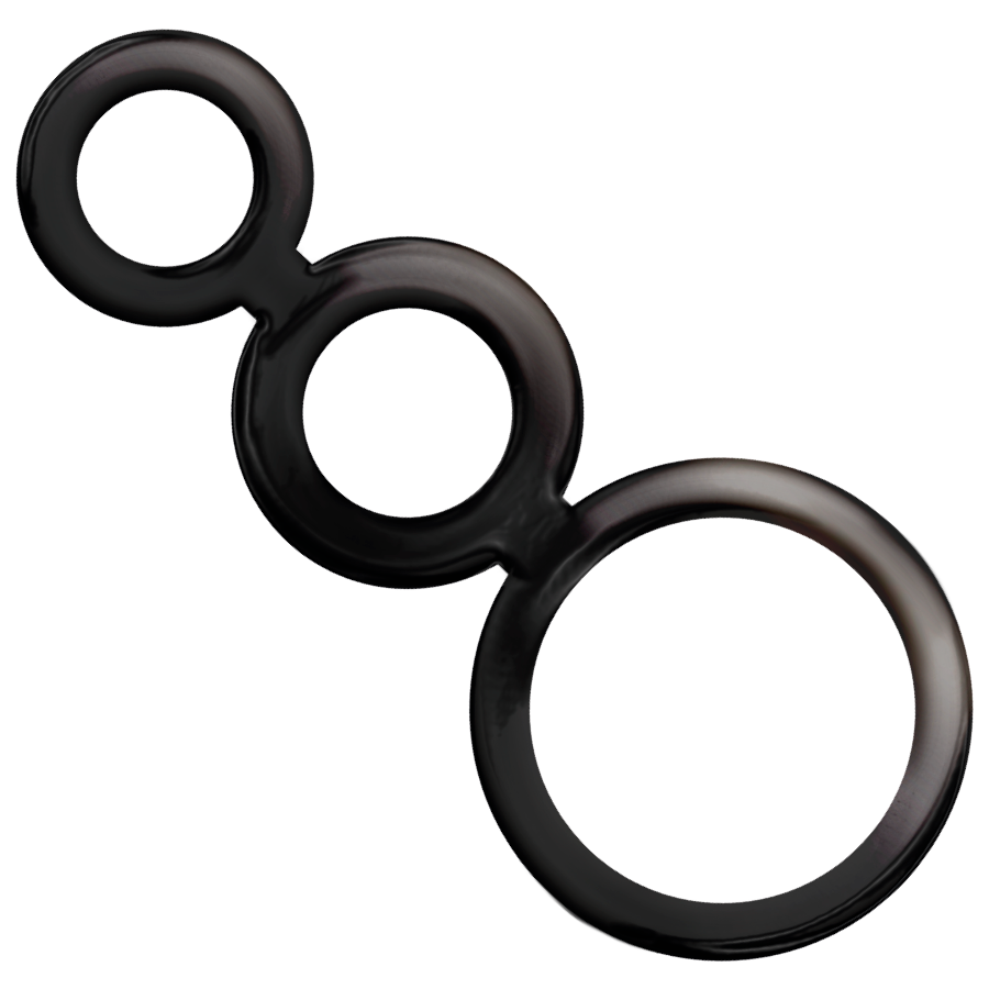 JUGUETES ADICTIVOS - SET DE ANILLOS - PARA PENE - AHUMADO