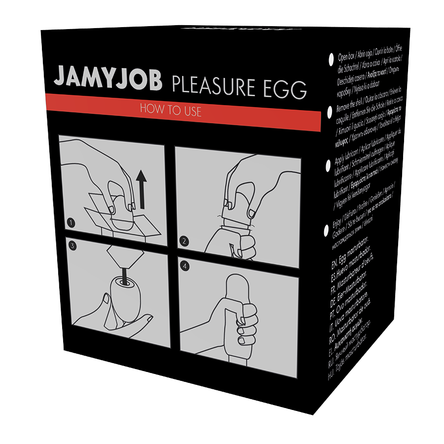 JAMYJOB - MASTURBADOR DISCRETO DE HUEVO NEGRO