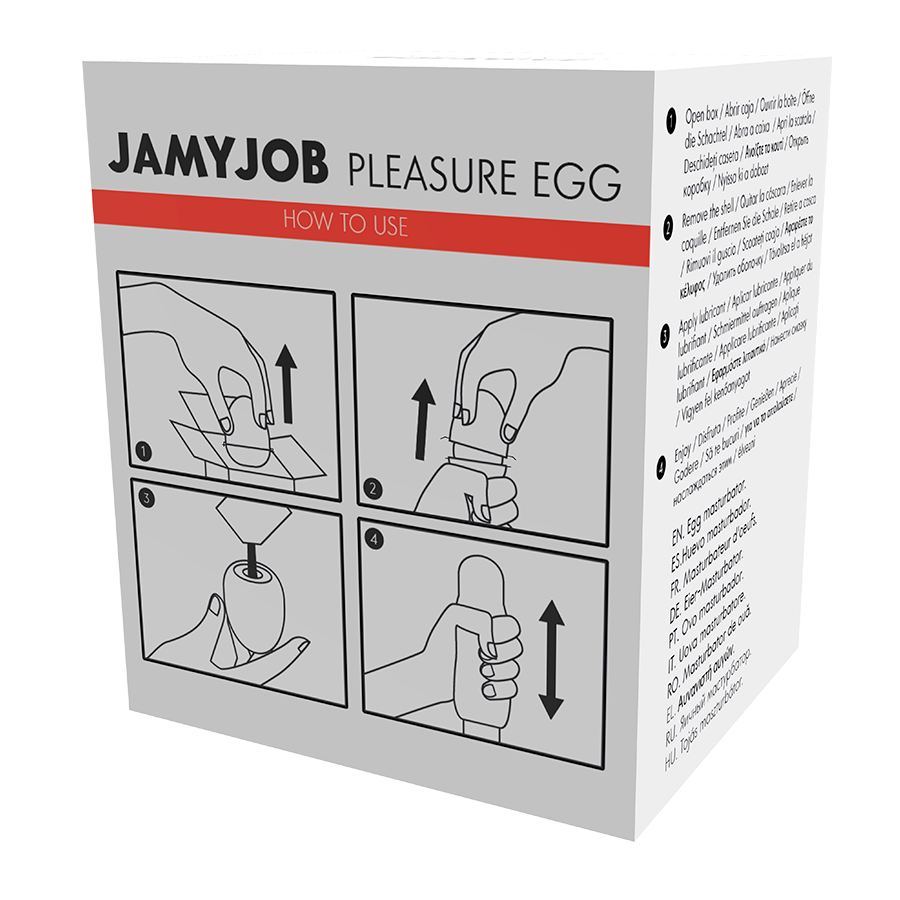 JAMYJOB - MASTURBADOR DE HUEVO DISCRETO RED EDITION