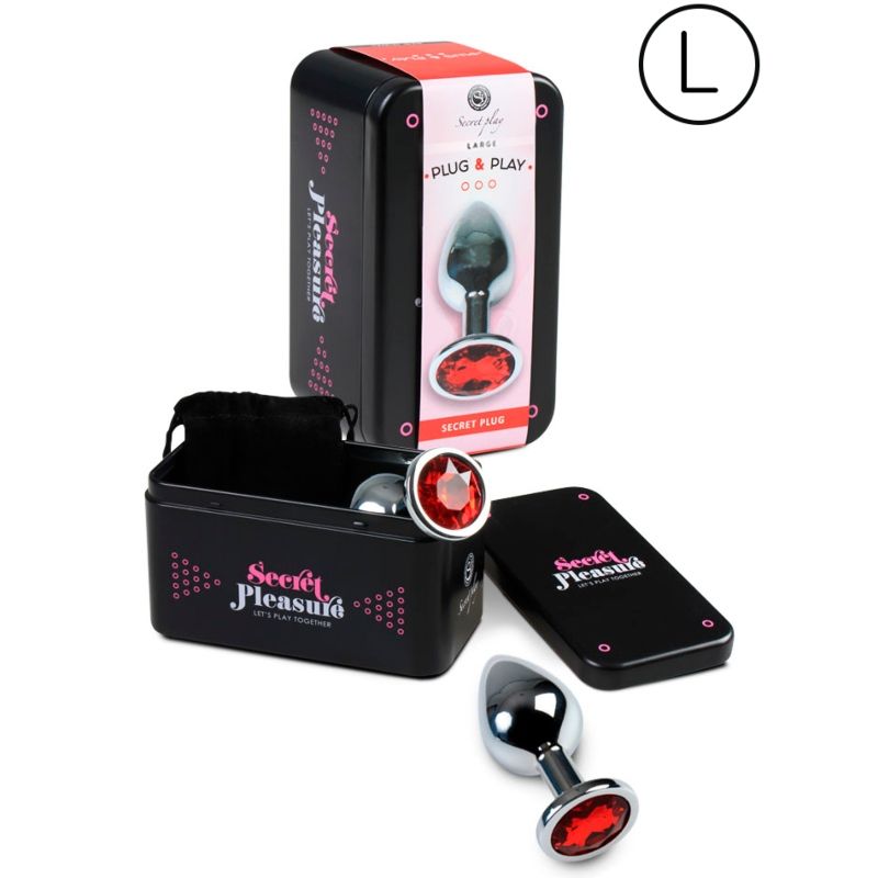 SECRETPLAY - PLUG ANAL ROJO TALLA L