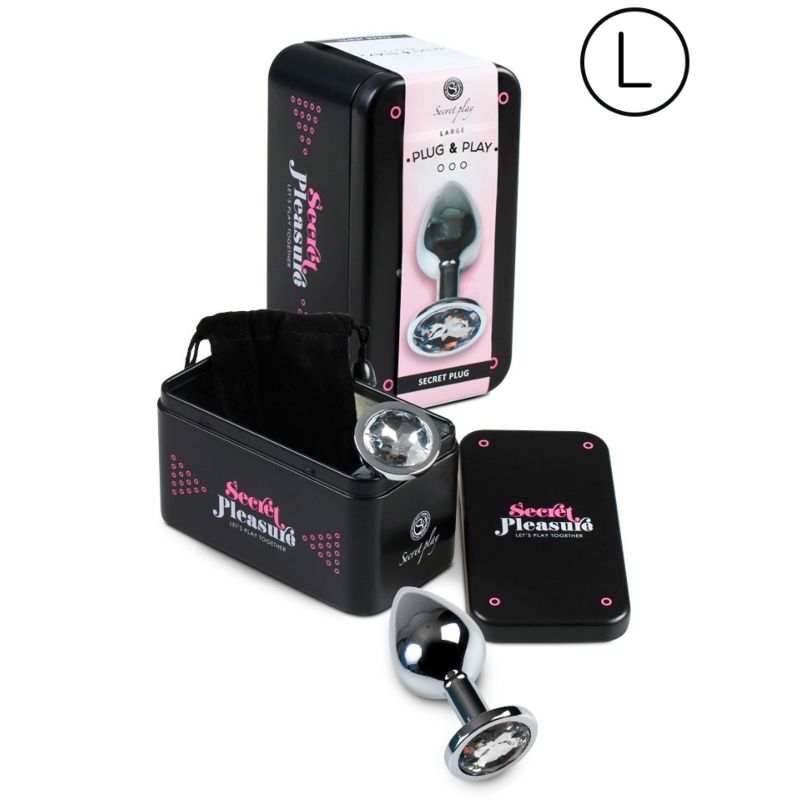SECRETPLAY - PLUG ANAL TALLA L - TRANSPARENTE