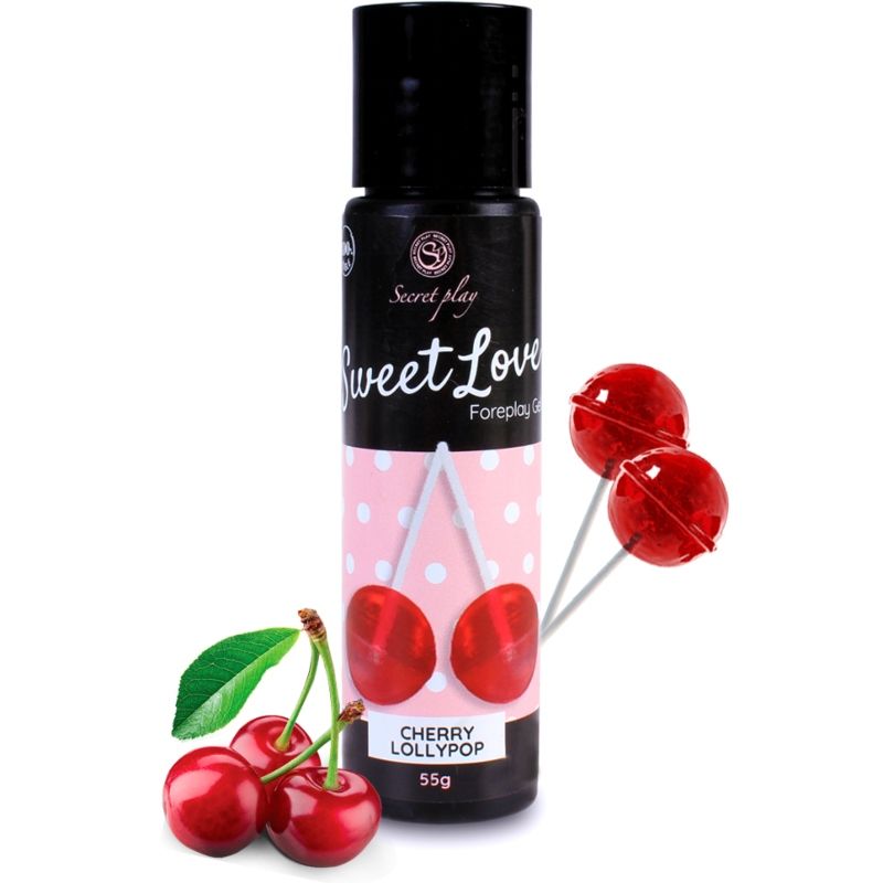 SECRETPLAY - GEL DULCE AMOR CEREZA LOLLIPOP 60 ML