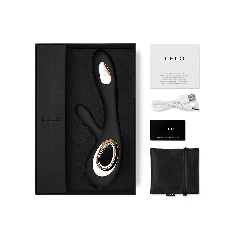 LELO - VIBRADOR CONEJO NEGRO SORAYA WAVE