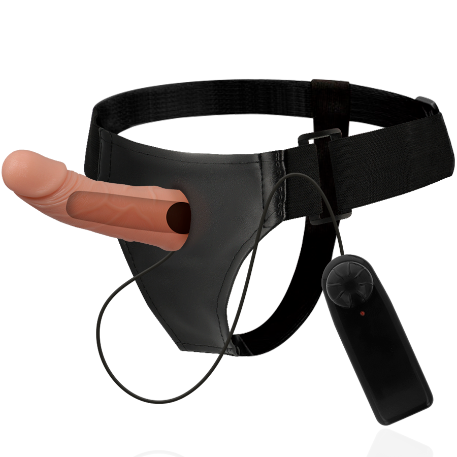 ARNÉS ATRACCIÓN - RNES ESTRUCTURAS HUECAS CON VIBRADOR 15 CM -O- 5 CM