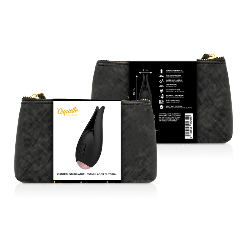 COQUETTE CHIC DESIRE - ESTIMULADOR DE CLÍTORIS NEGRO / DORADO