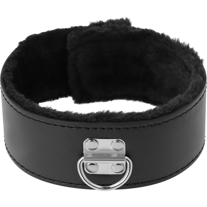 OSCURIDAD - COLLAR DE FORRO CON CADENA DE TITANIO