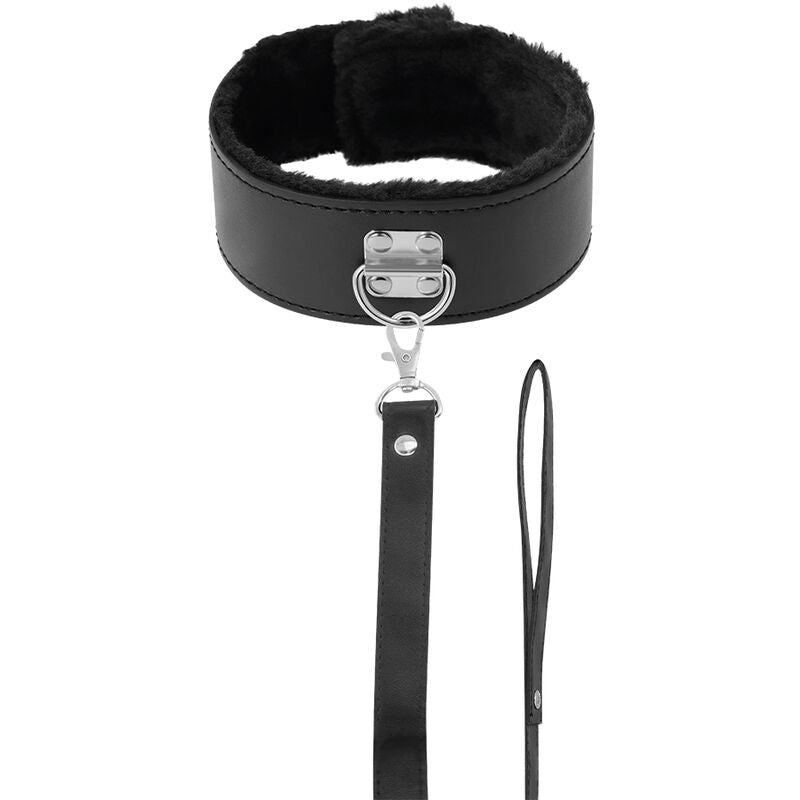 OSCURIDAD - COLLAR DE FORRO CON CADENA DE TITANIO