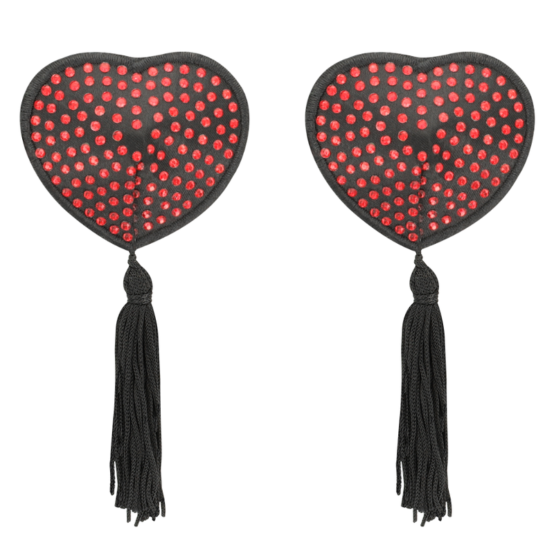 COQUETTE CHIC DESIRE - CUBREPUNTAS ROJO/NEGRO