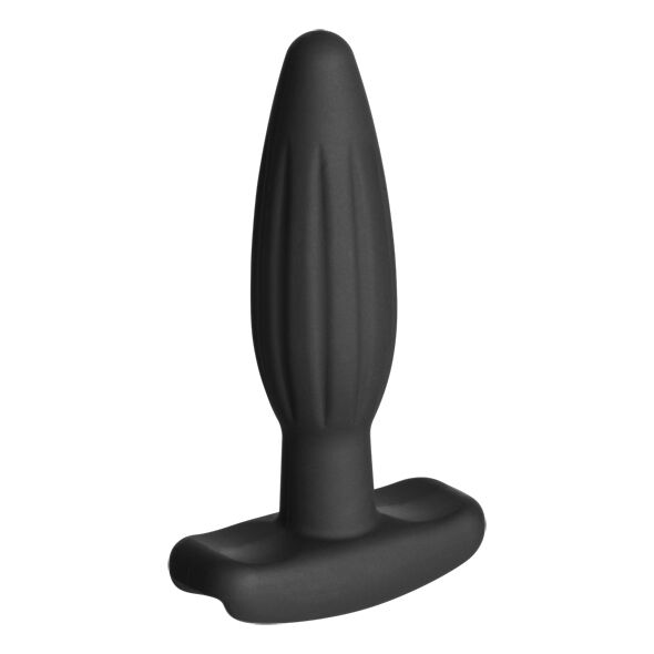 ELECTRASTIM - PLUG ANAL DE SILICONA NEGRO BALANCÍN PEQUEÑO