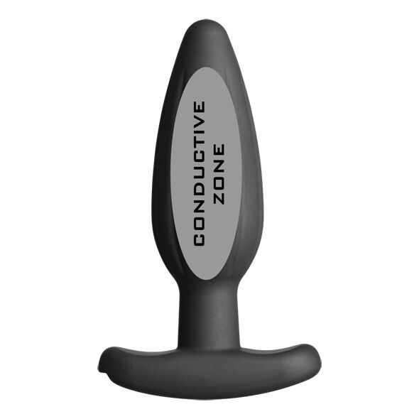 ELECTRASTIM - PLUG ANAL DE SILICONA NEGRO BALANCEADOR MEDIANO