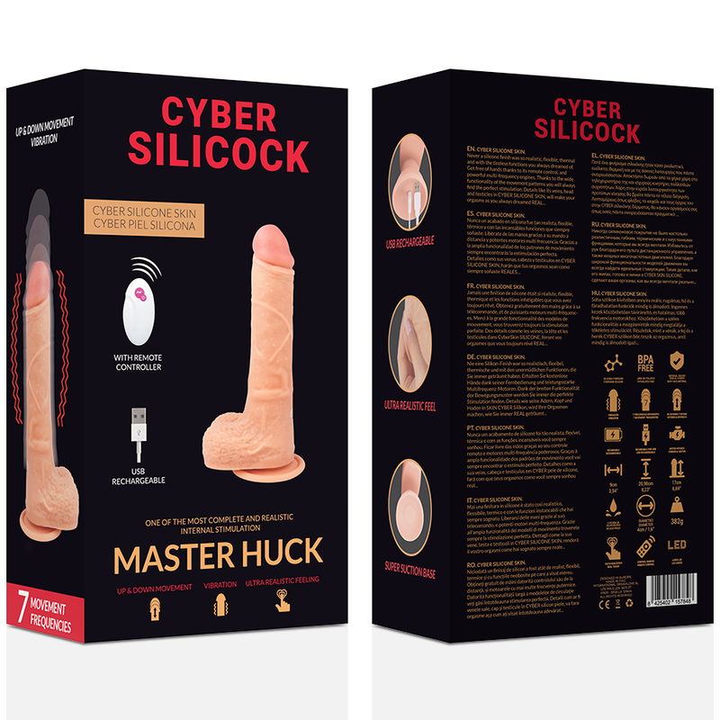 CYBER SILICOCK - CONTROL REMOTO REALISTA MAESTRO HUCK 20,9 CM -O- 4 CM