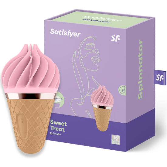 SATISFYER - SPINNATOR DULCE DELICIAS MARRÓN Y ROSA