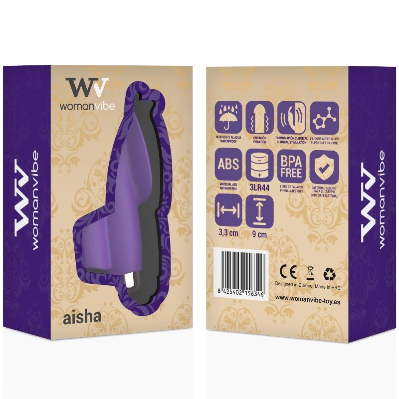 WOMANVIBE - ESTIMULADOR DE DEDOS DE SILICONA AISHA